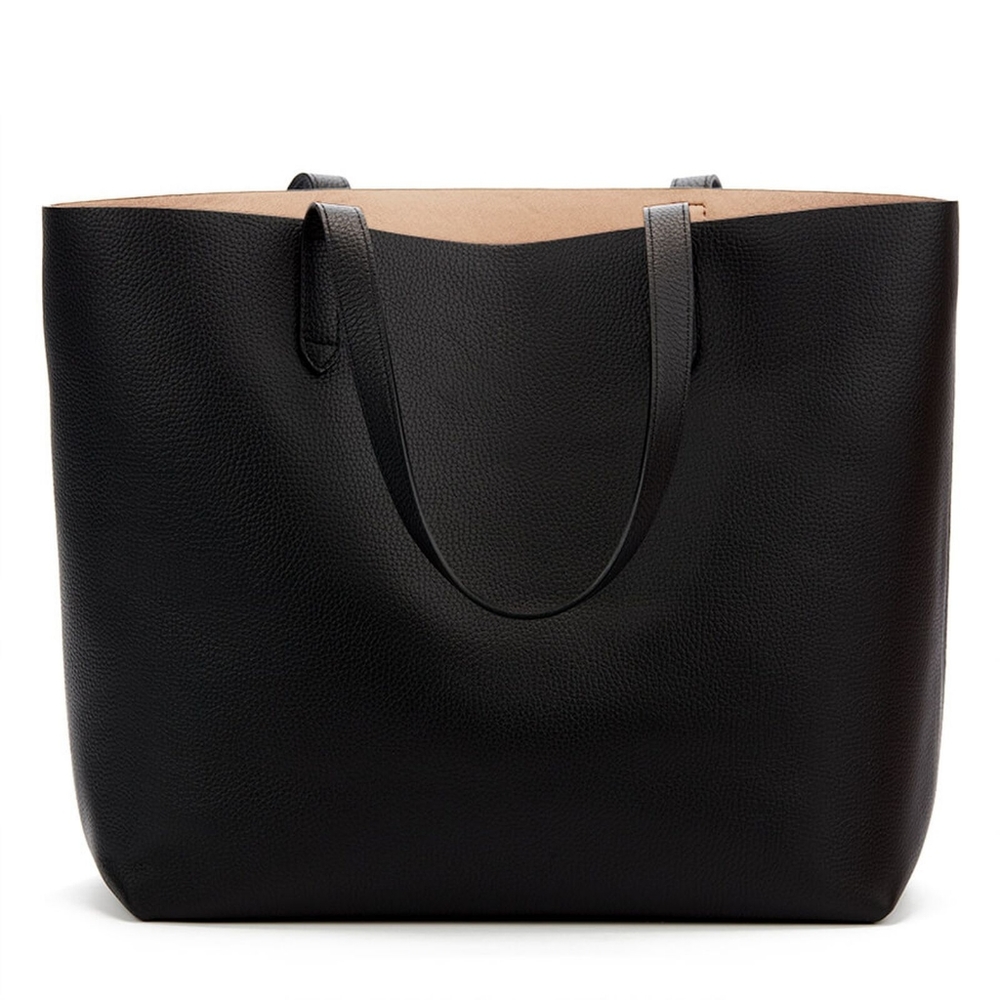 NWOT $248 Cuyana Large Structured Tote Black/Blush